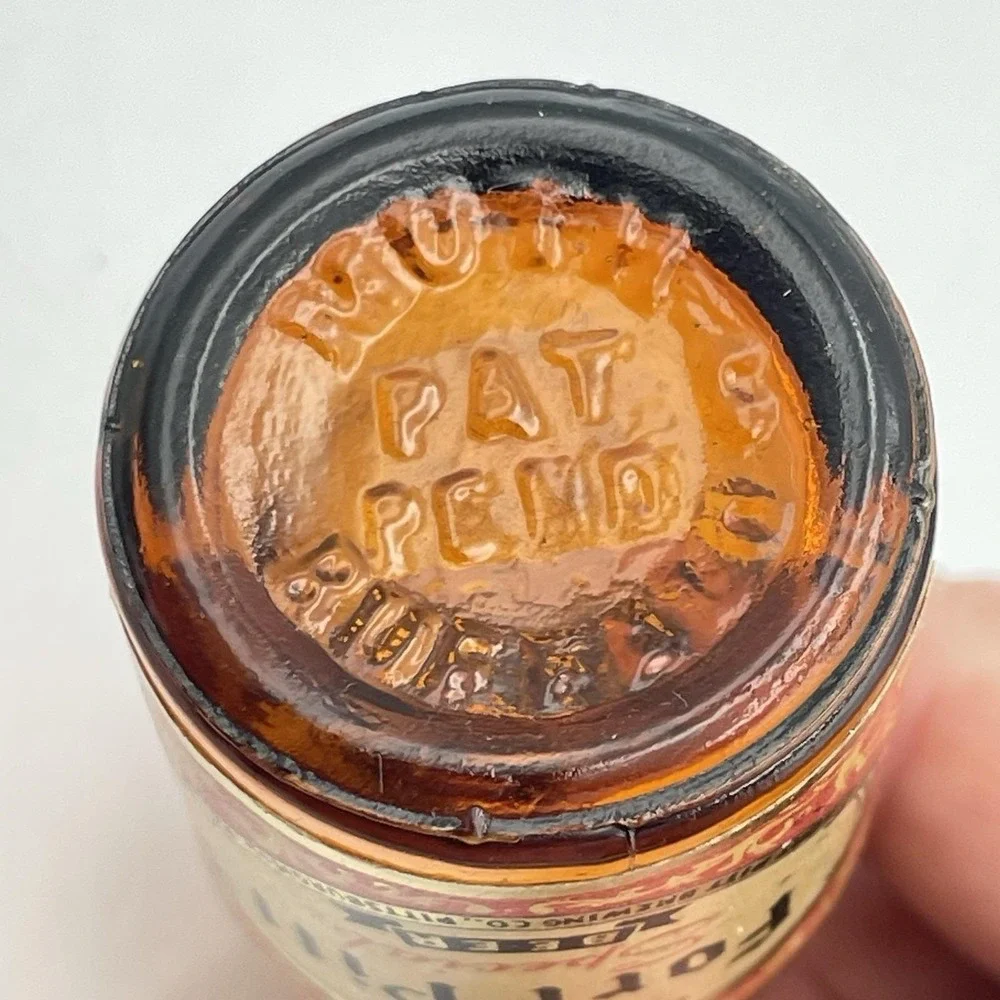 Vintage Fort Pitt‎ Special Beer Amber Glass Salt & Pepper S&P Shakers
